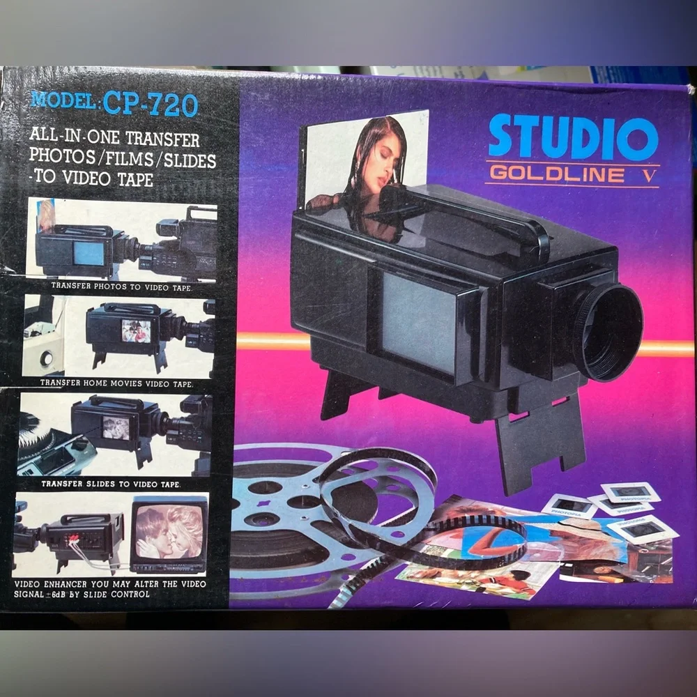 Never Used Studio Goldline Old School Photos transfer/Films/Slides -To Videotape